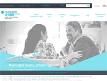 Tablet Screenshot of humulin.com